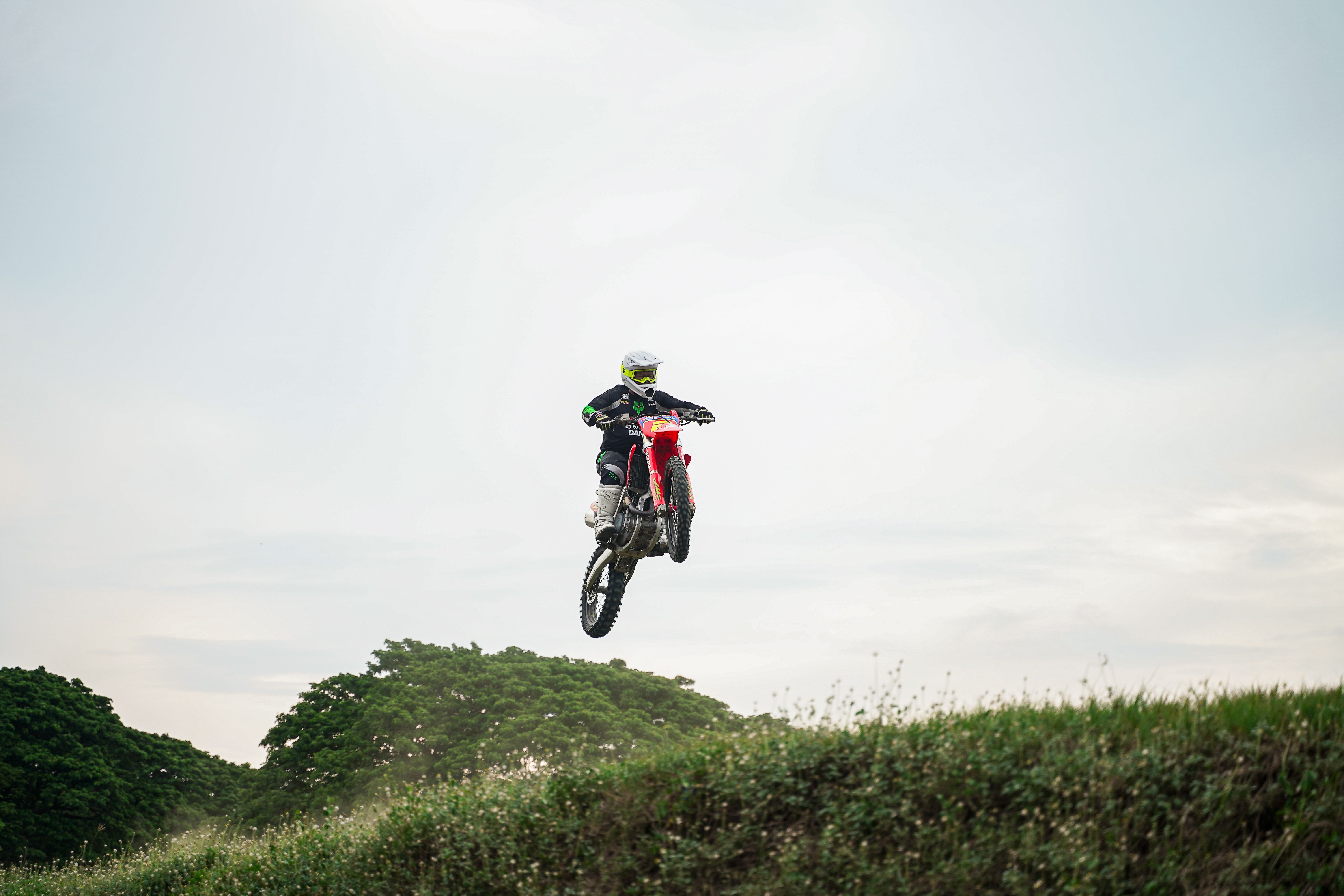 Motocross Rider Jumping in Central Luzon · Free Stock Photo