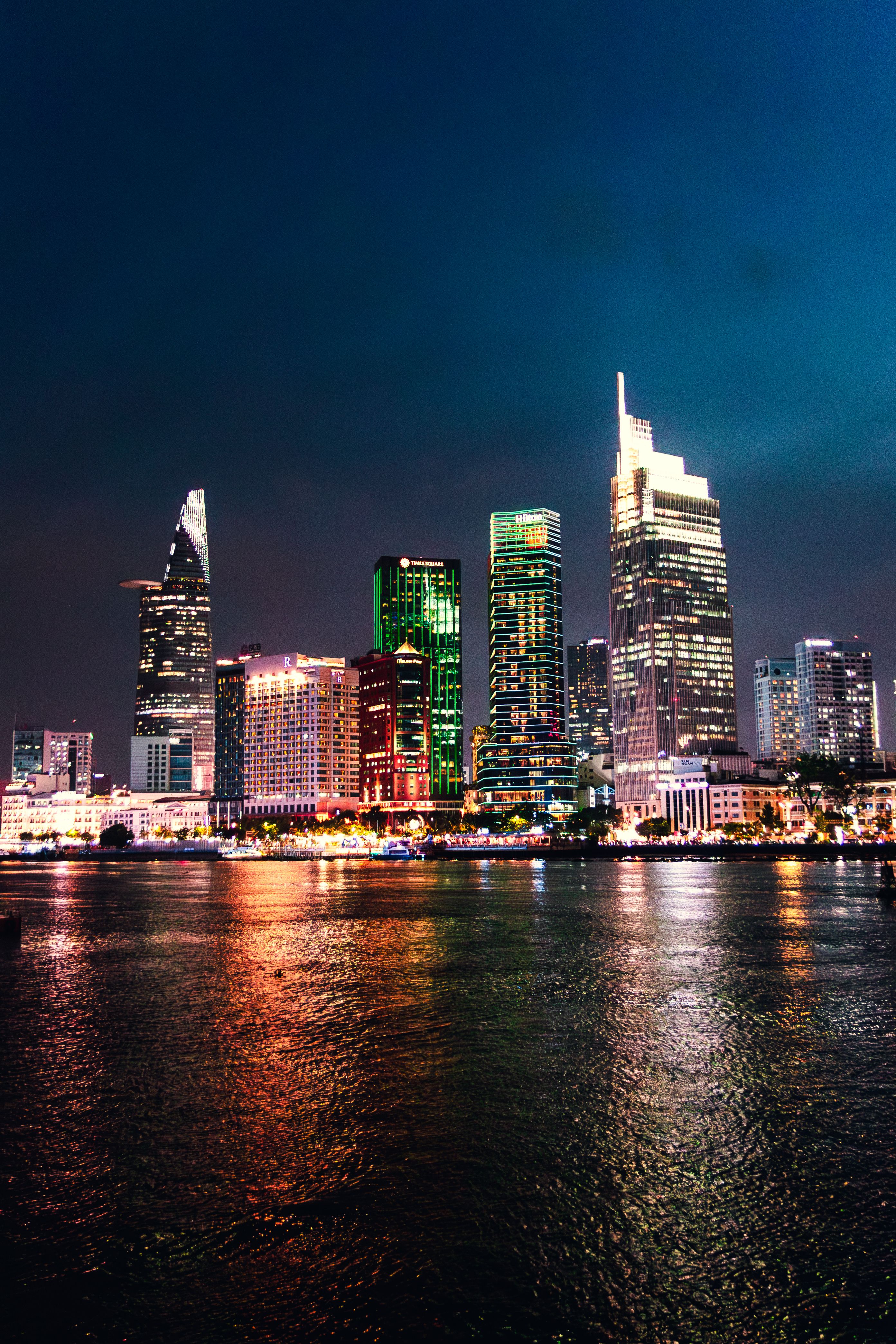 View of City Skyline Under Blue Sky · Free Stock Photo