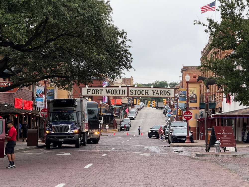 Near Southside street and buildings in Fort Worth