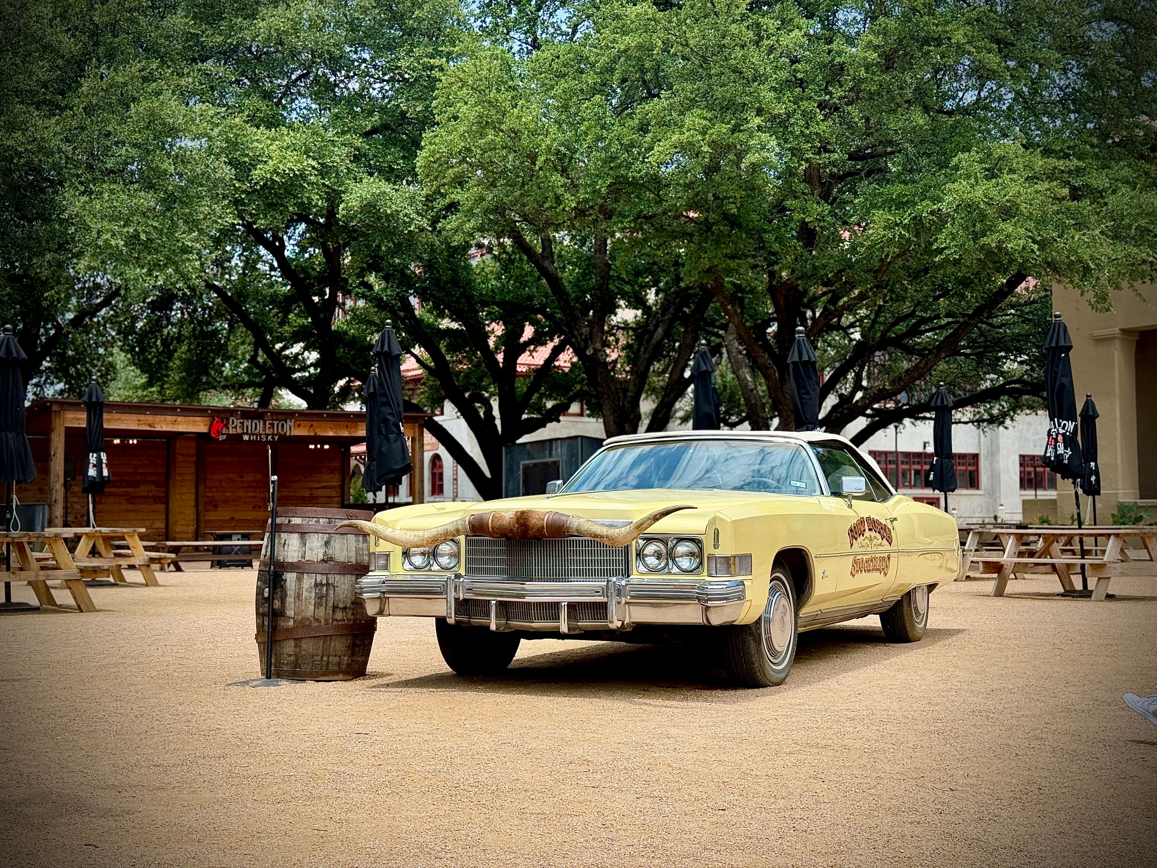 Classic American Car at Fort Worth Rodeo Plaza · Free Stock Photo