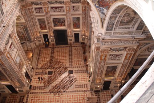 Free Stunning aerial view of St Andrew's Basilica interior in Mantova, Italy. Stock Photo