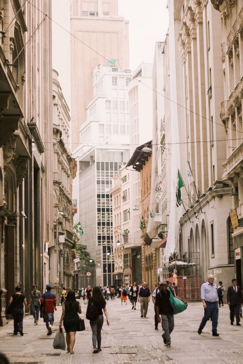 Bustling Street Scene In S o Paulo Brazil Free Stock Photo bustling-street-scene-in-s-o-paulo-brazil-free-stock-photo