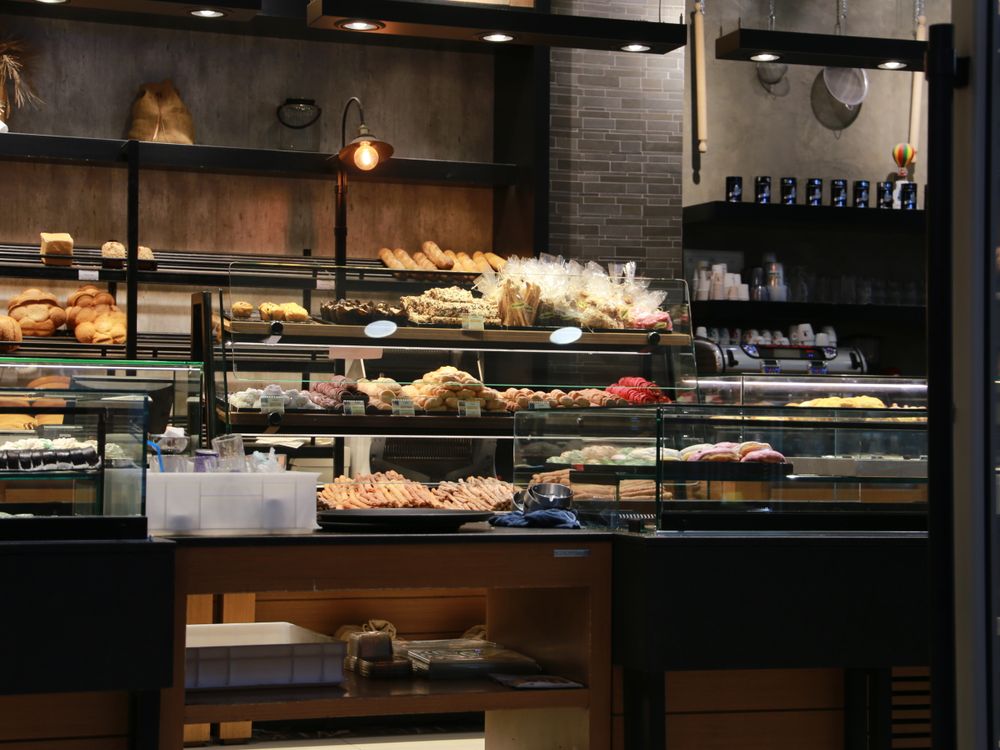 Inside the bakery