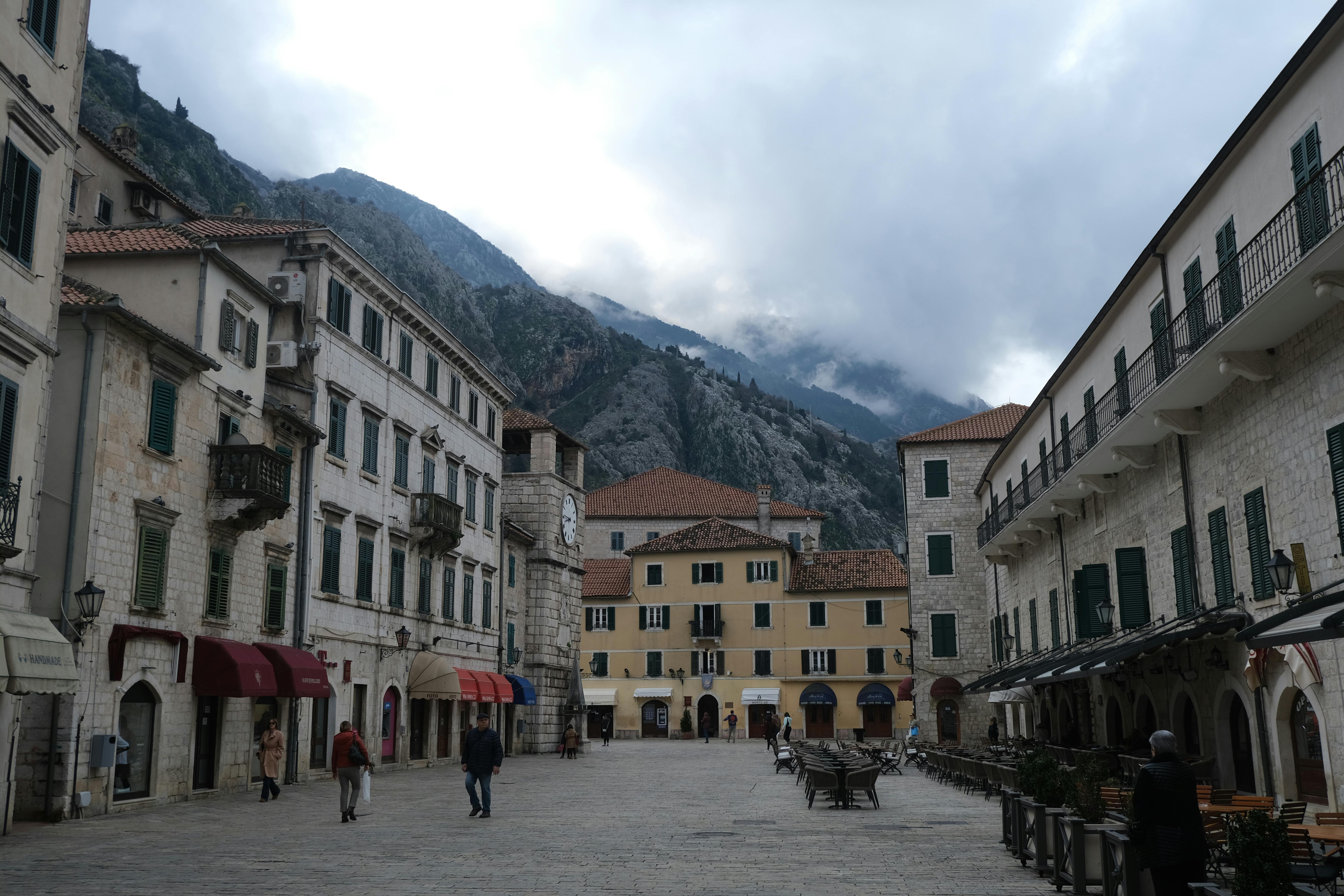 View of Bar old town and Adriatic coast from Mount Rumija trail