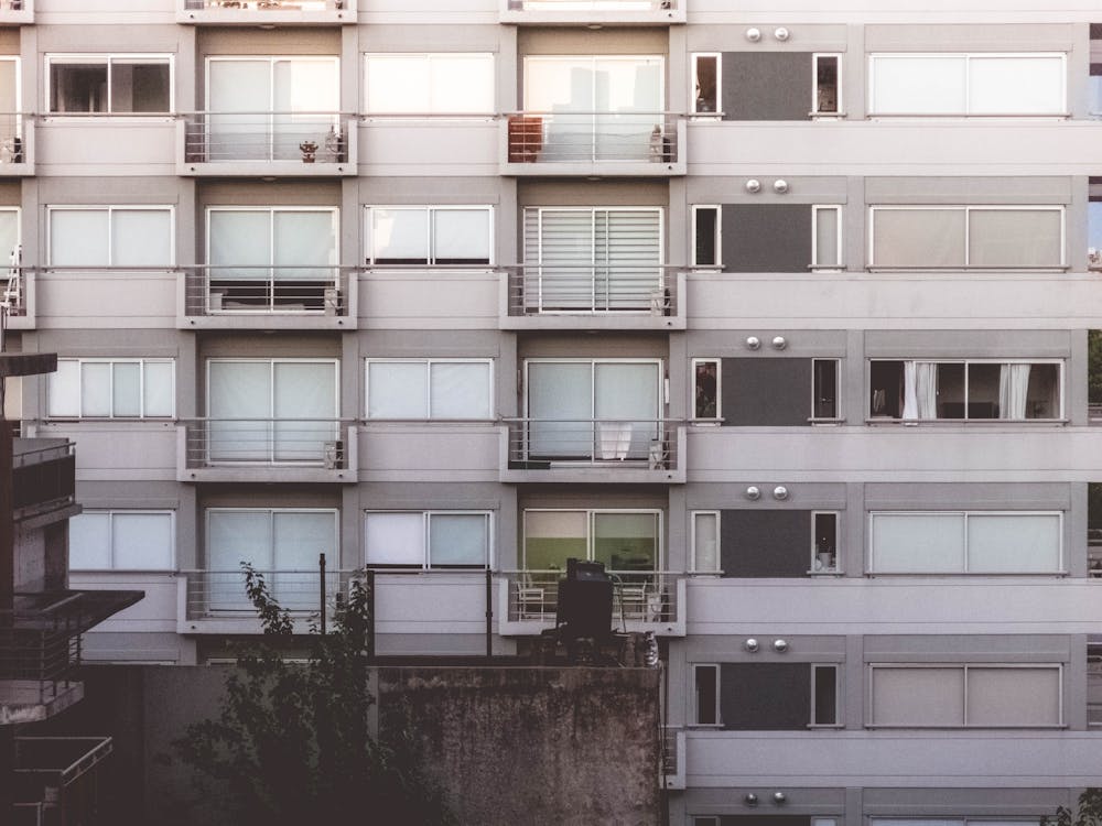 Disparo De Fotograma Completo De Edificio Residencial