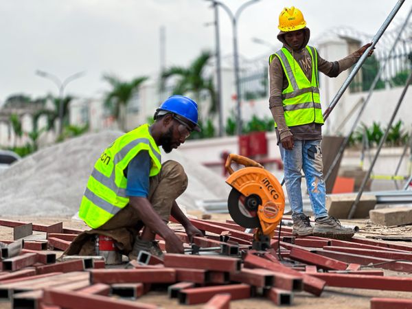 Road Construction Crew Working Outdoors · Free Stock Photo