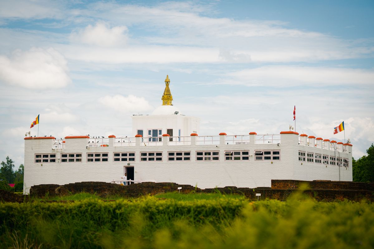Maya Devi Temple at Buddha's birthplace in Lumbini
