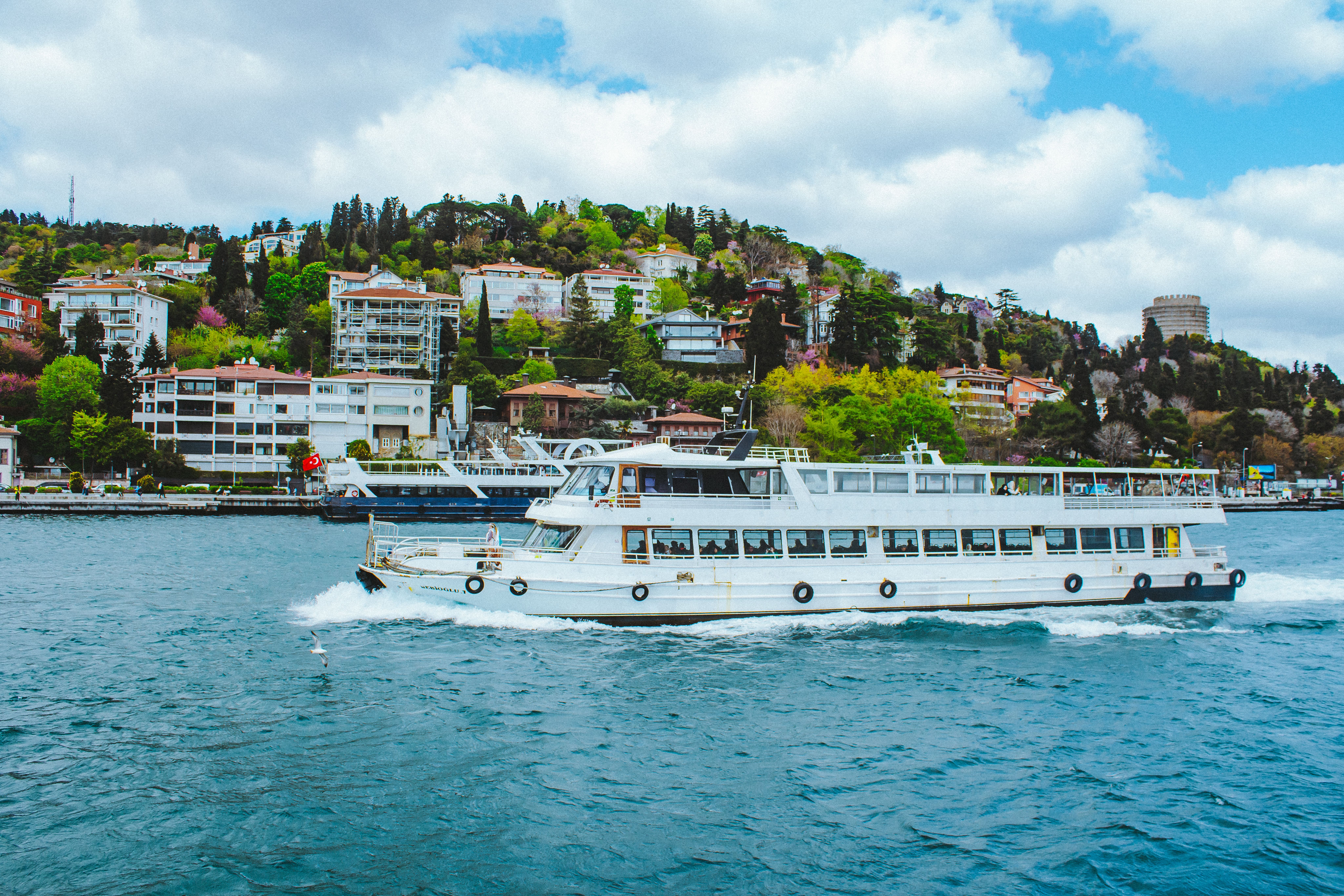 Scenic Bosphorus Cruise In Vibrant Istanbul Free Stock Photo