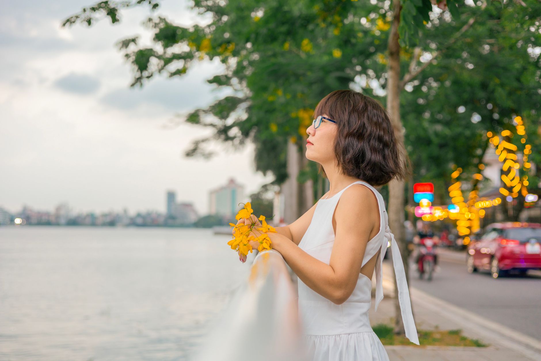 Một khoảnh khắc bình yên để chiêm nghiệm sau một ngày dài làm việc.