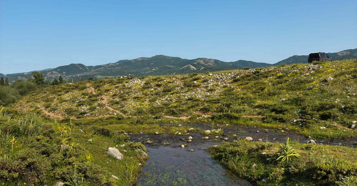 Scenic Stream Flowing Through Mountain Landscape · Free Stock Photo