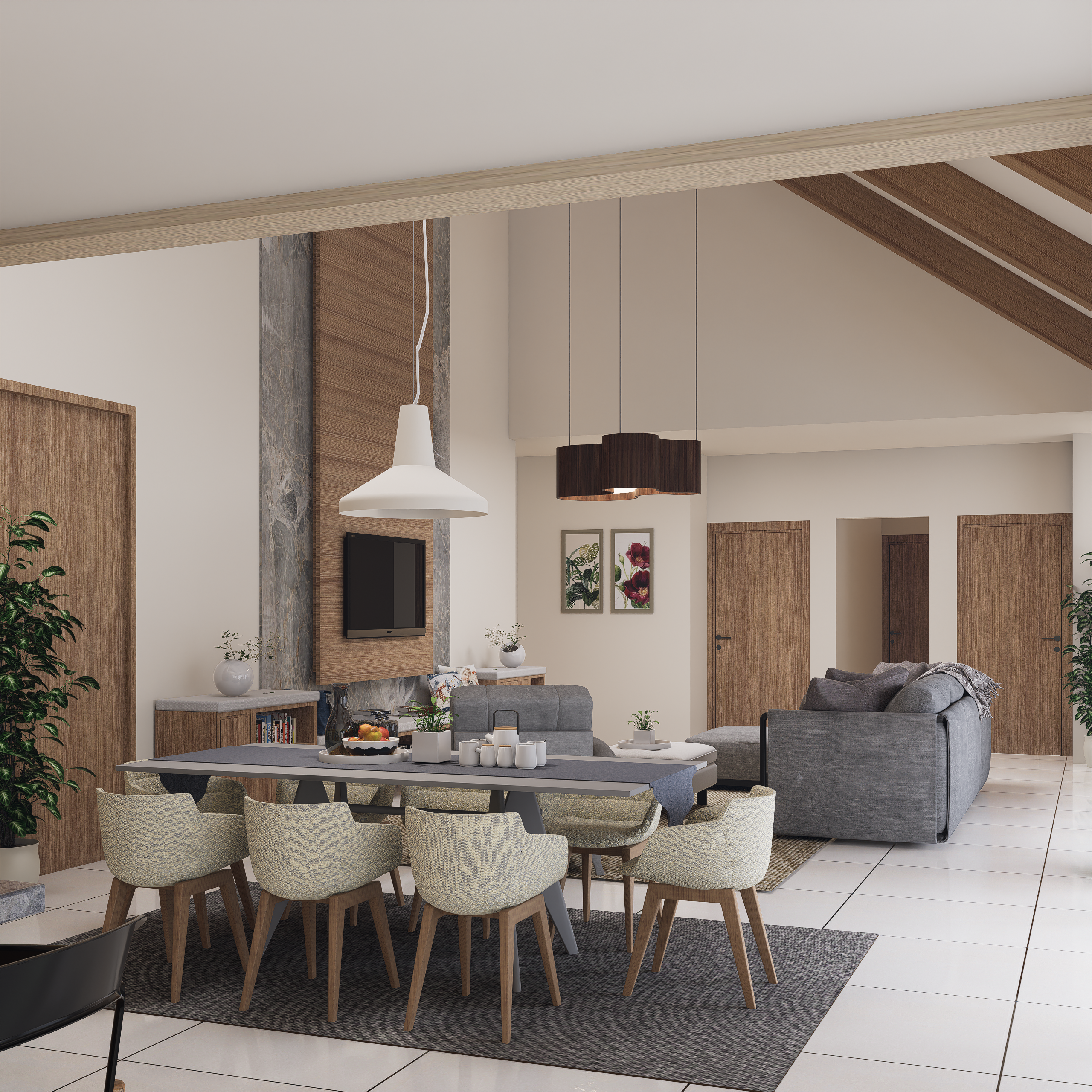 Modern Minimalist Dining Room Interior Design · Free Stock Photo