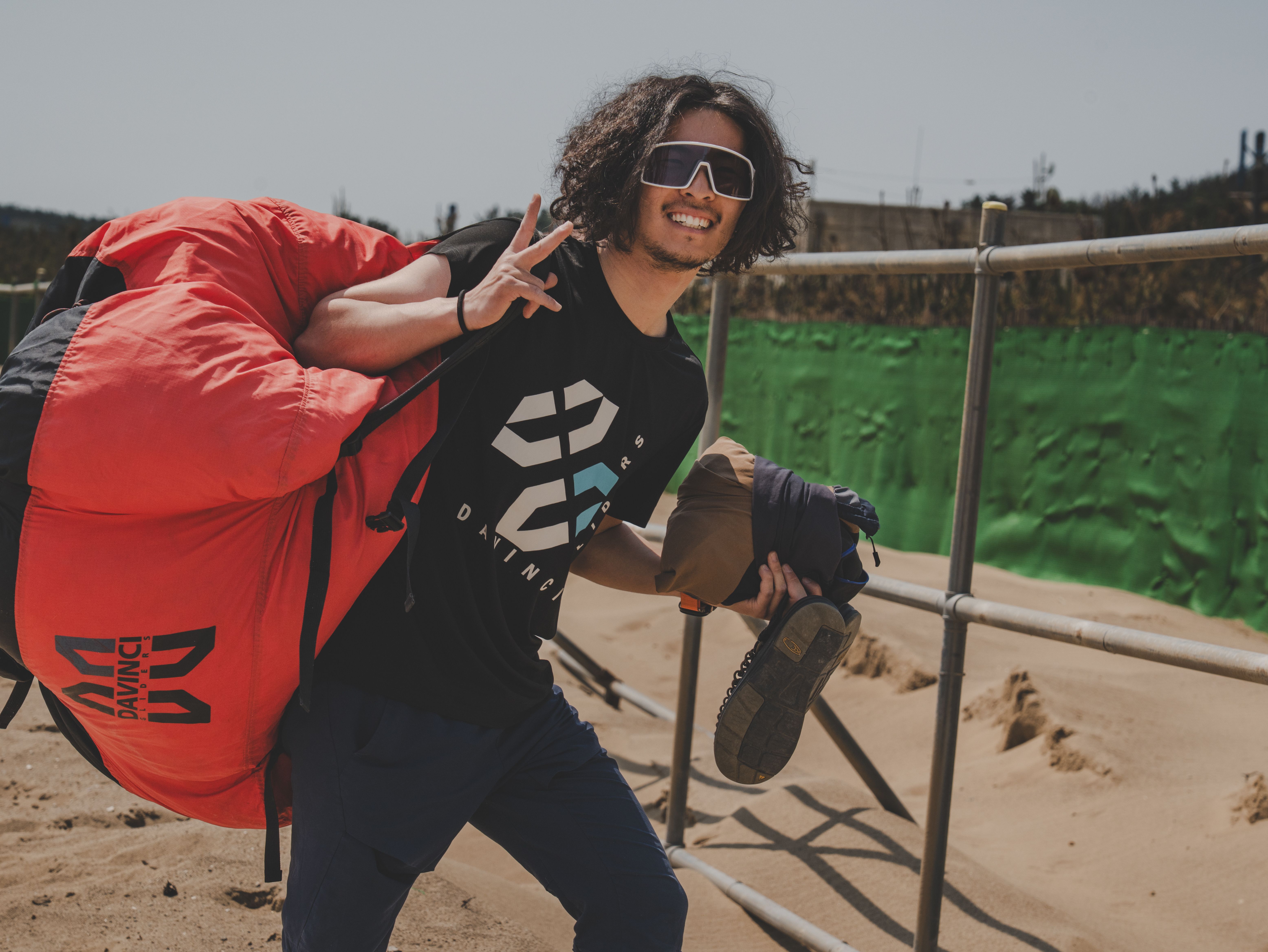 Young Man Enjoying Outdoor Adventure