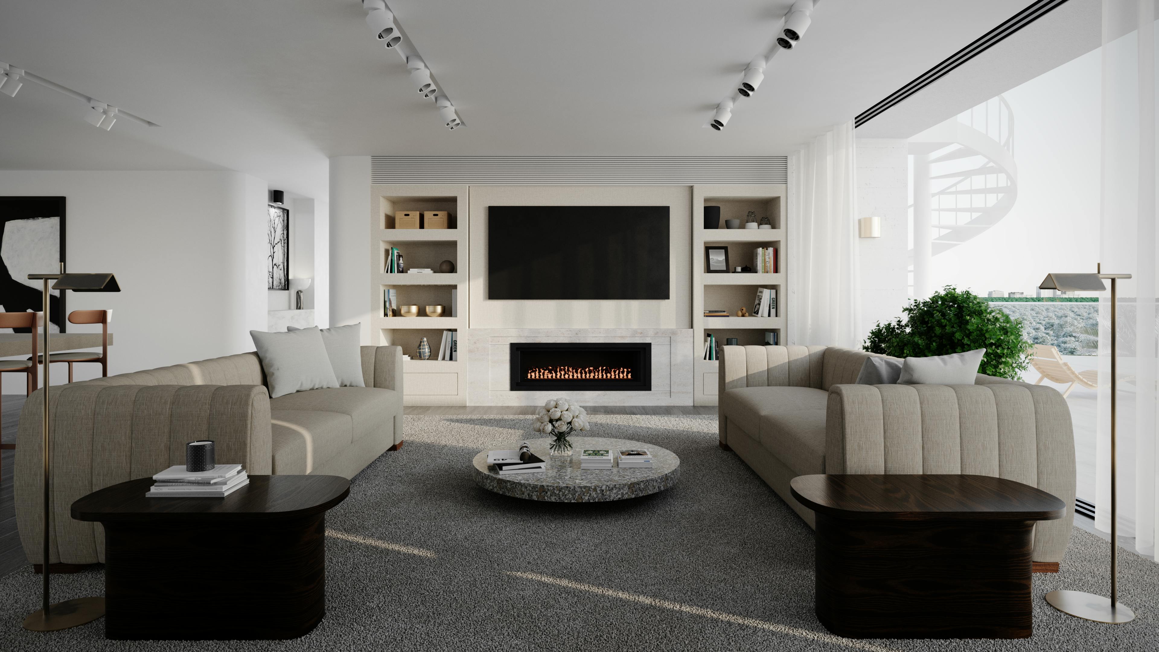 Minimalist Modern Living Room Interior Design