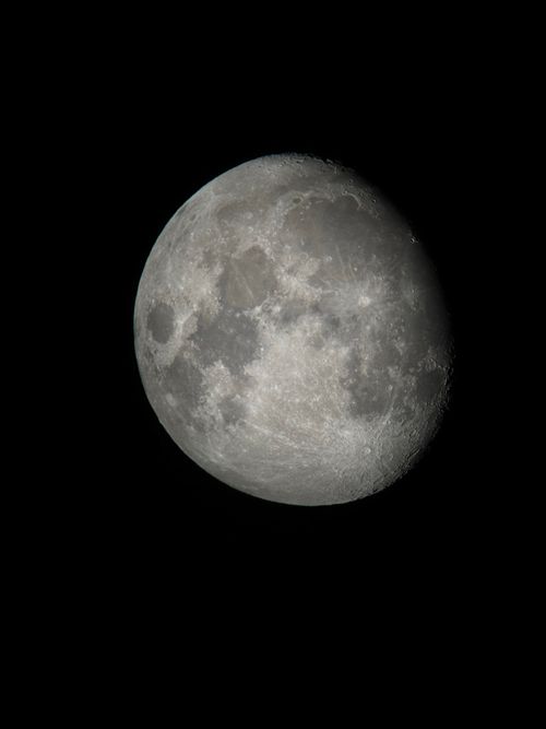Free High-resolution image of the moon showcasing craters and details on its surface. Stock Photo