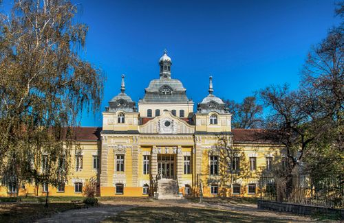 Free Historic building with classic architecture, located in Novi Sad, bathed in sunlight. Stock Photo