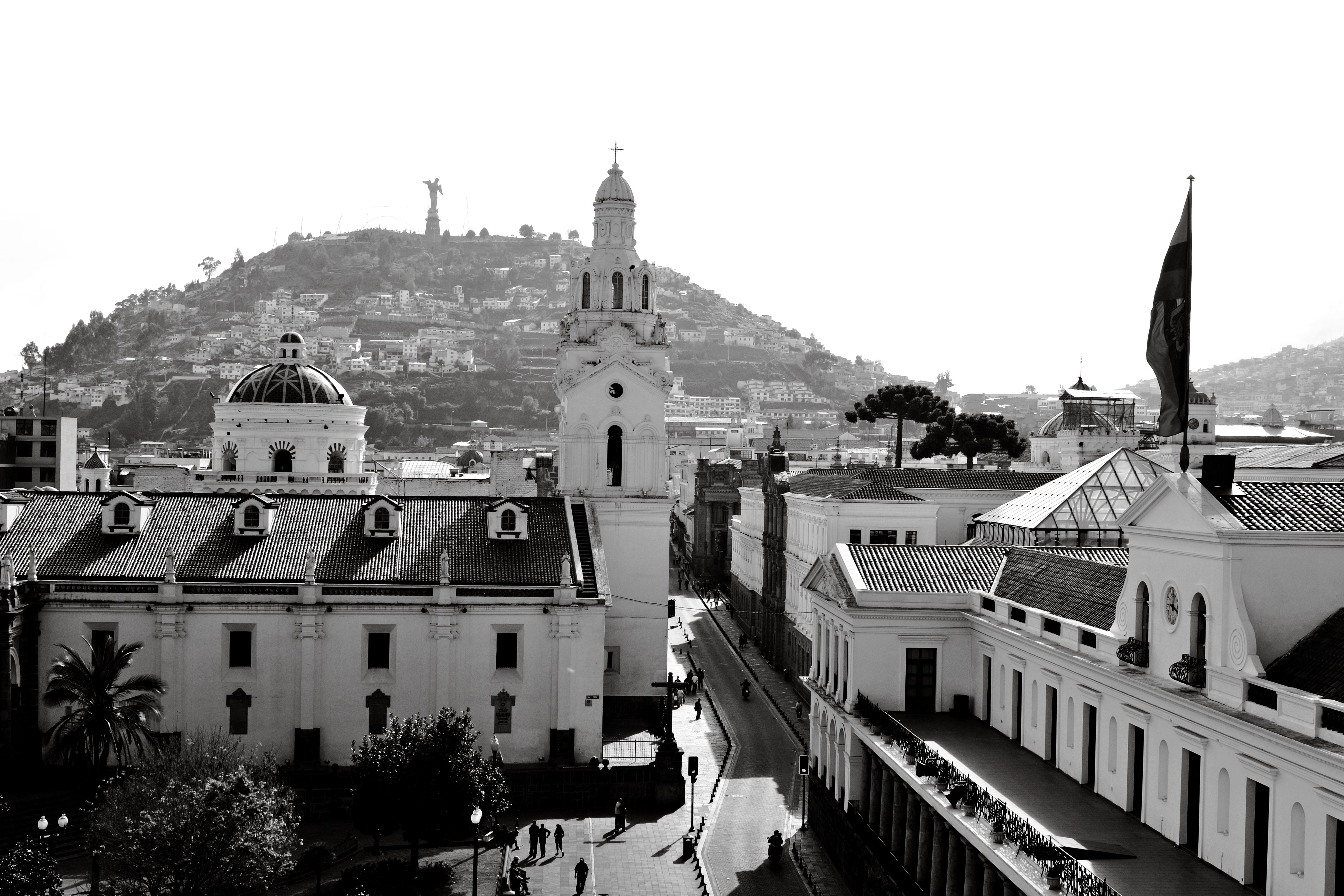 Quito cityscape seen from Panecillo Hill, Ecuador