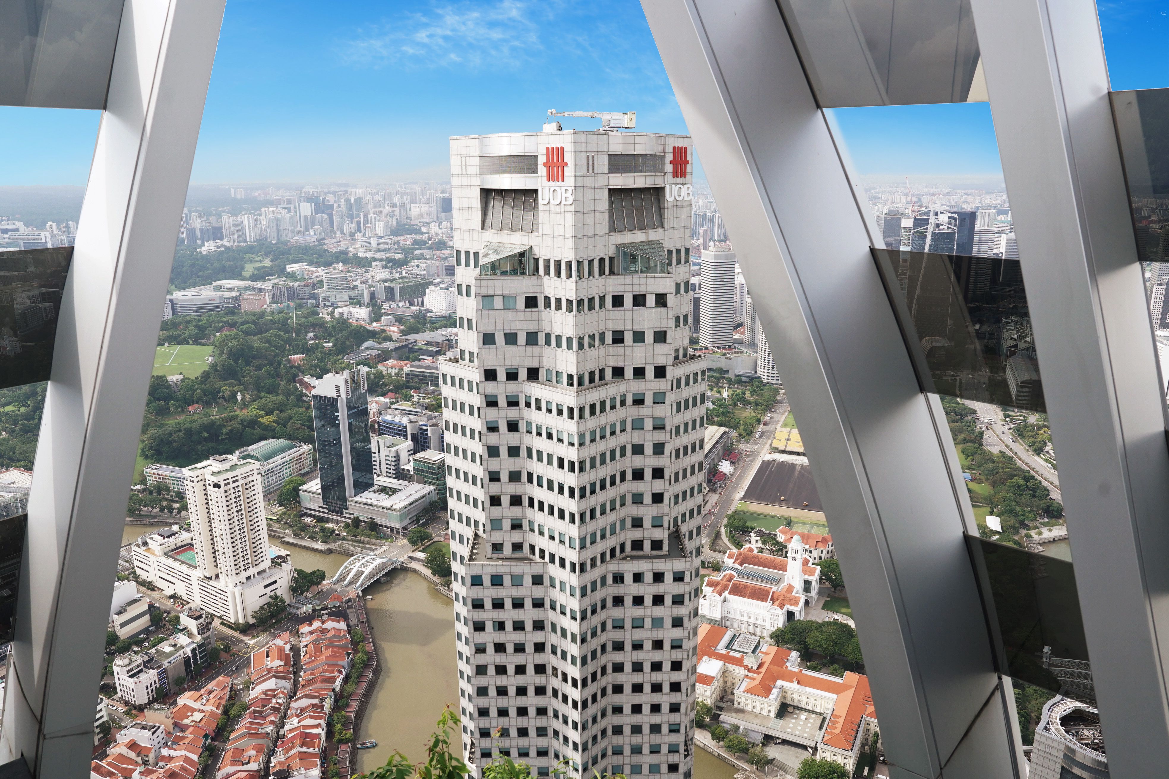 Aerial View of UOB Plaza in Singapore · Free Stock Photo