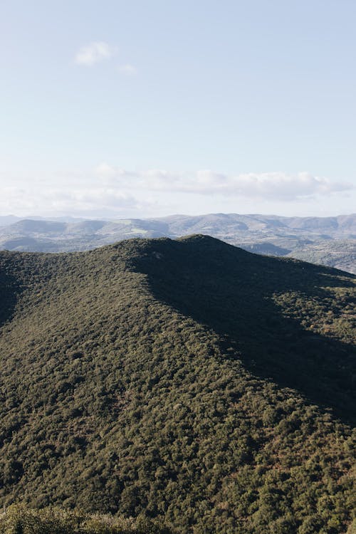 Aerial Photography of Mountain Ridge