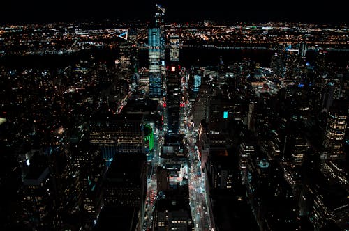 คลังภาพถ่ายฟรี ของ nyc, จากข้างบน, ตัวเมือง