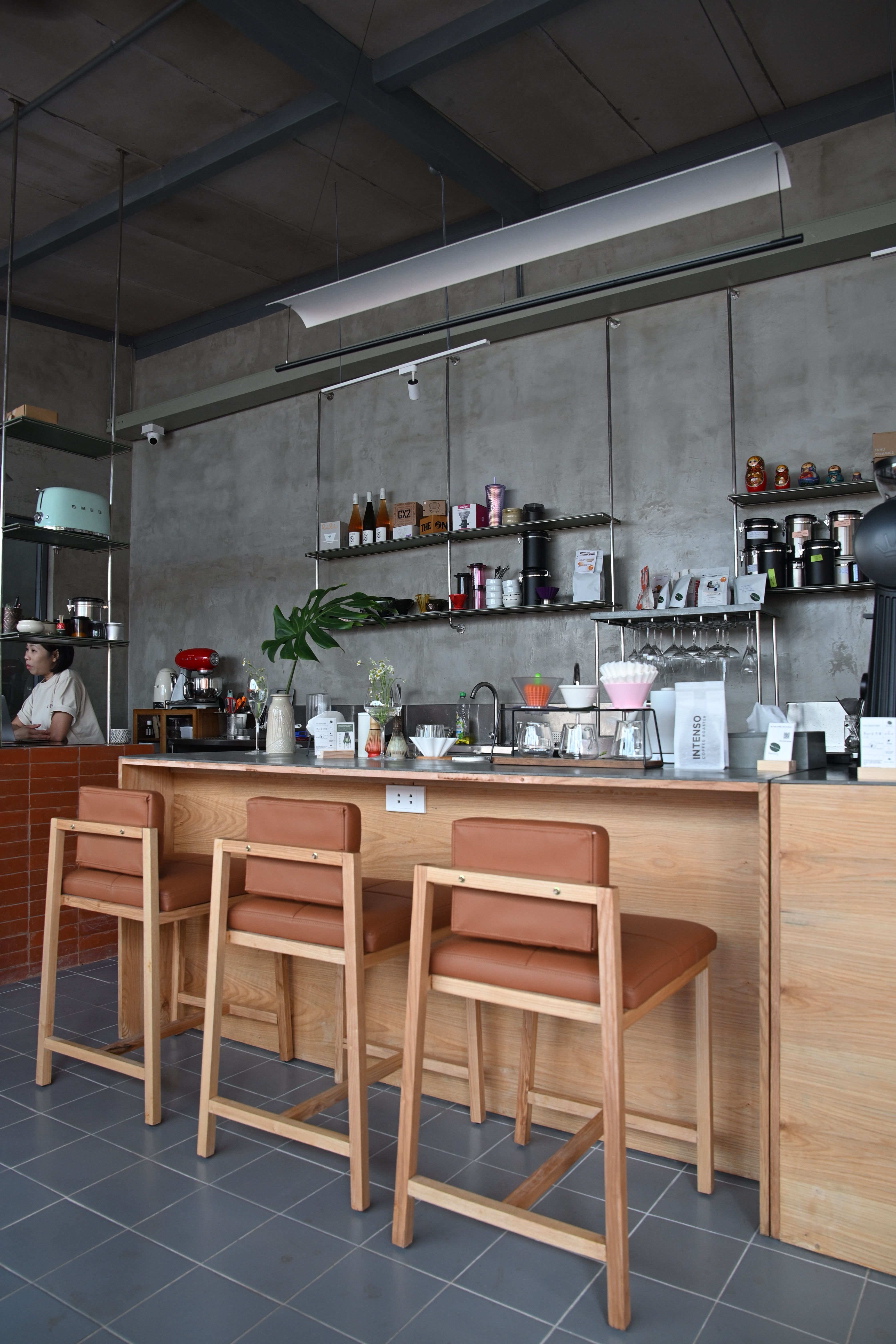 Modern coworking space with natural light