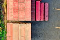 Pile and Rows of Intermodal Containers