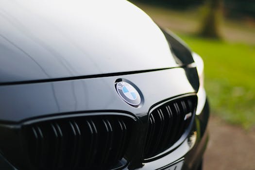 Elegant black car front with shiny grille captured outdoors in South Africa.