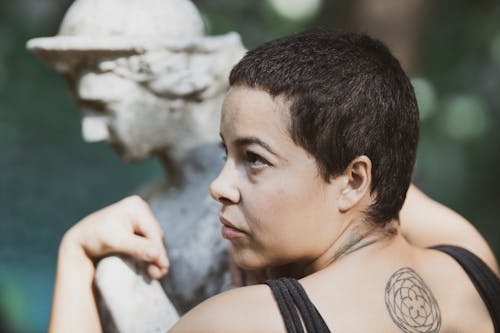 Free Portrait of Woman Wearing Black Top Stock Photo