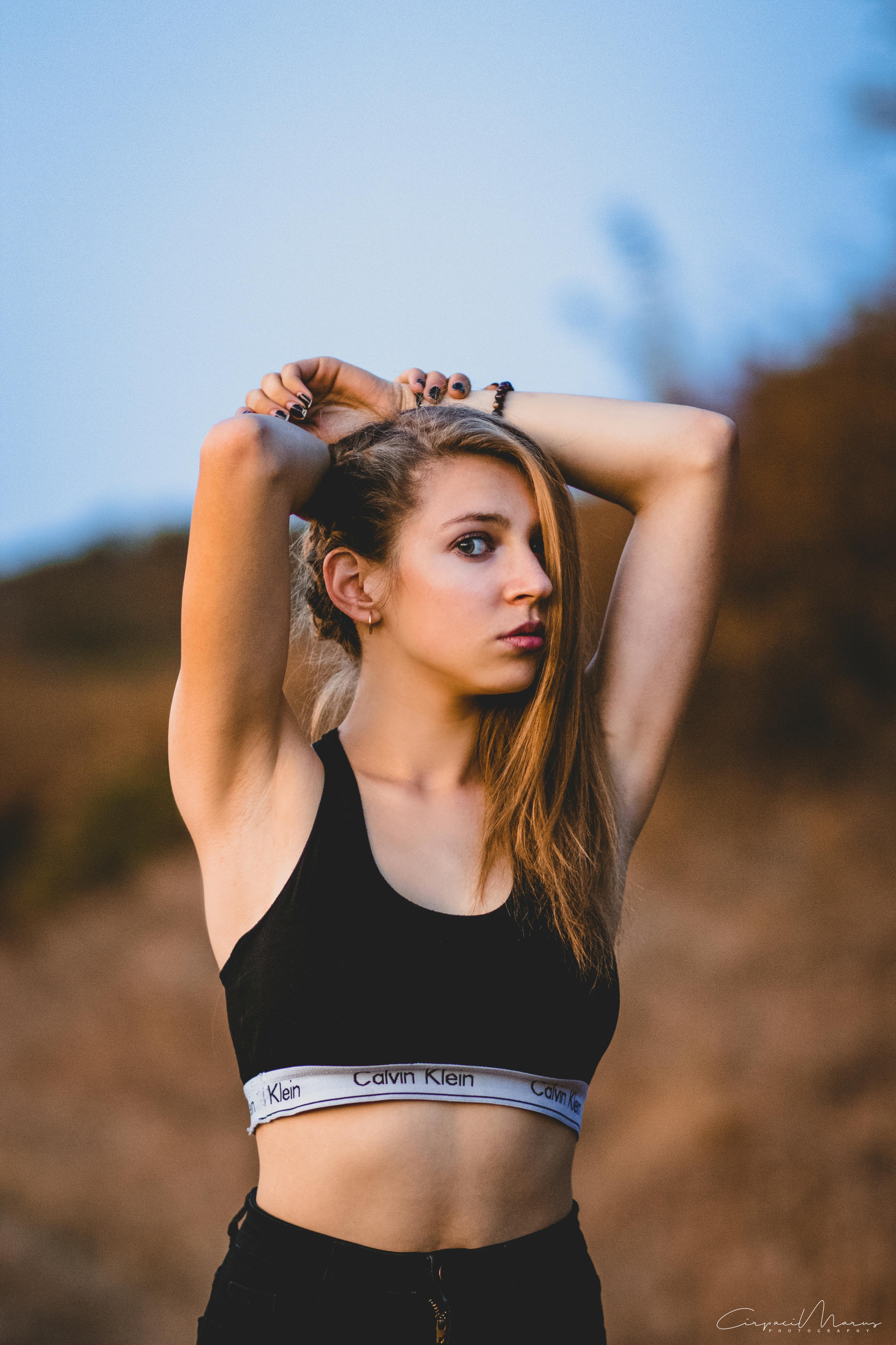 Download Selective Focus Photography of Standing Woman Wearing ...