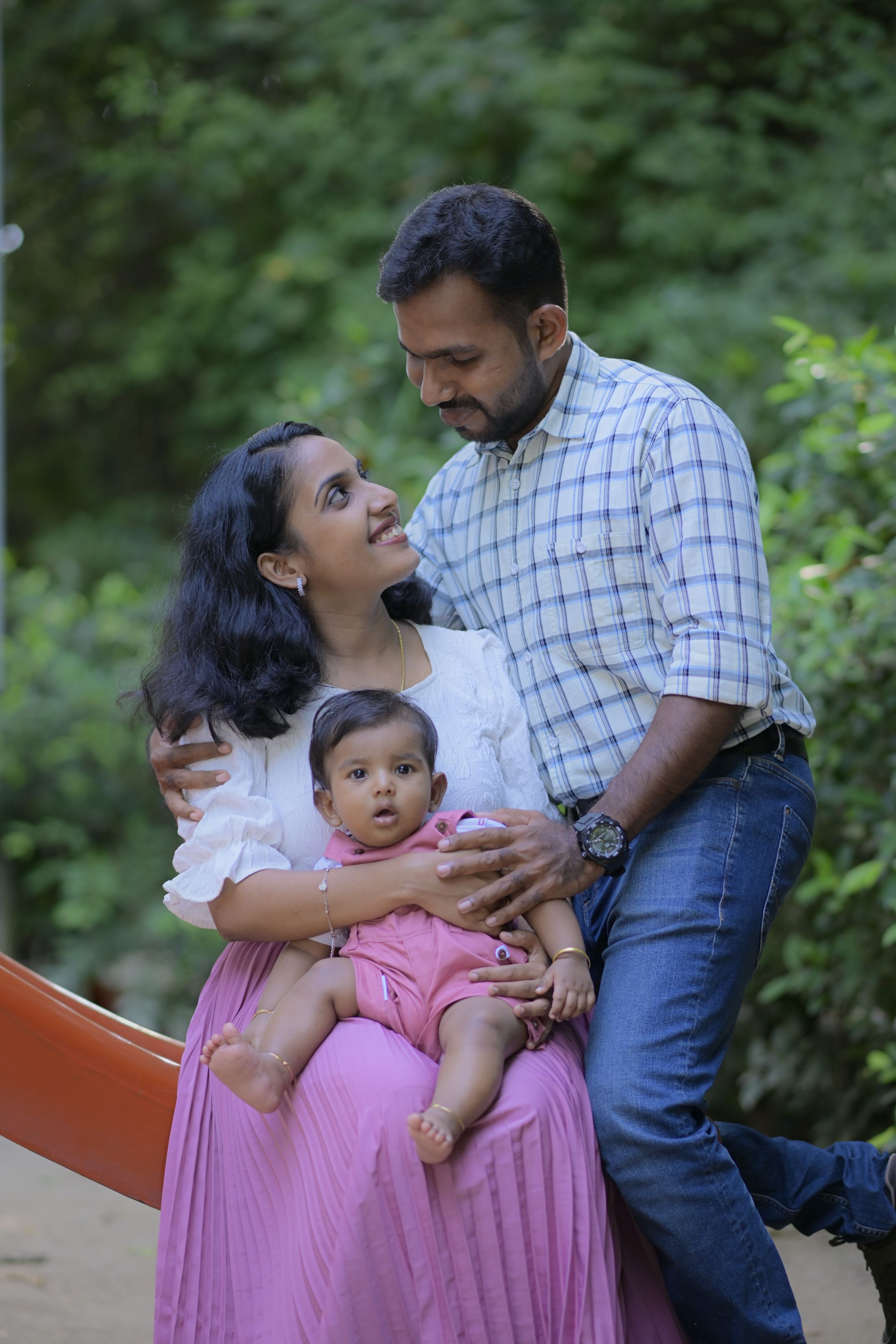 Indian father and child sharing a warm family moment