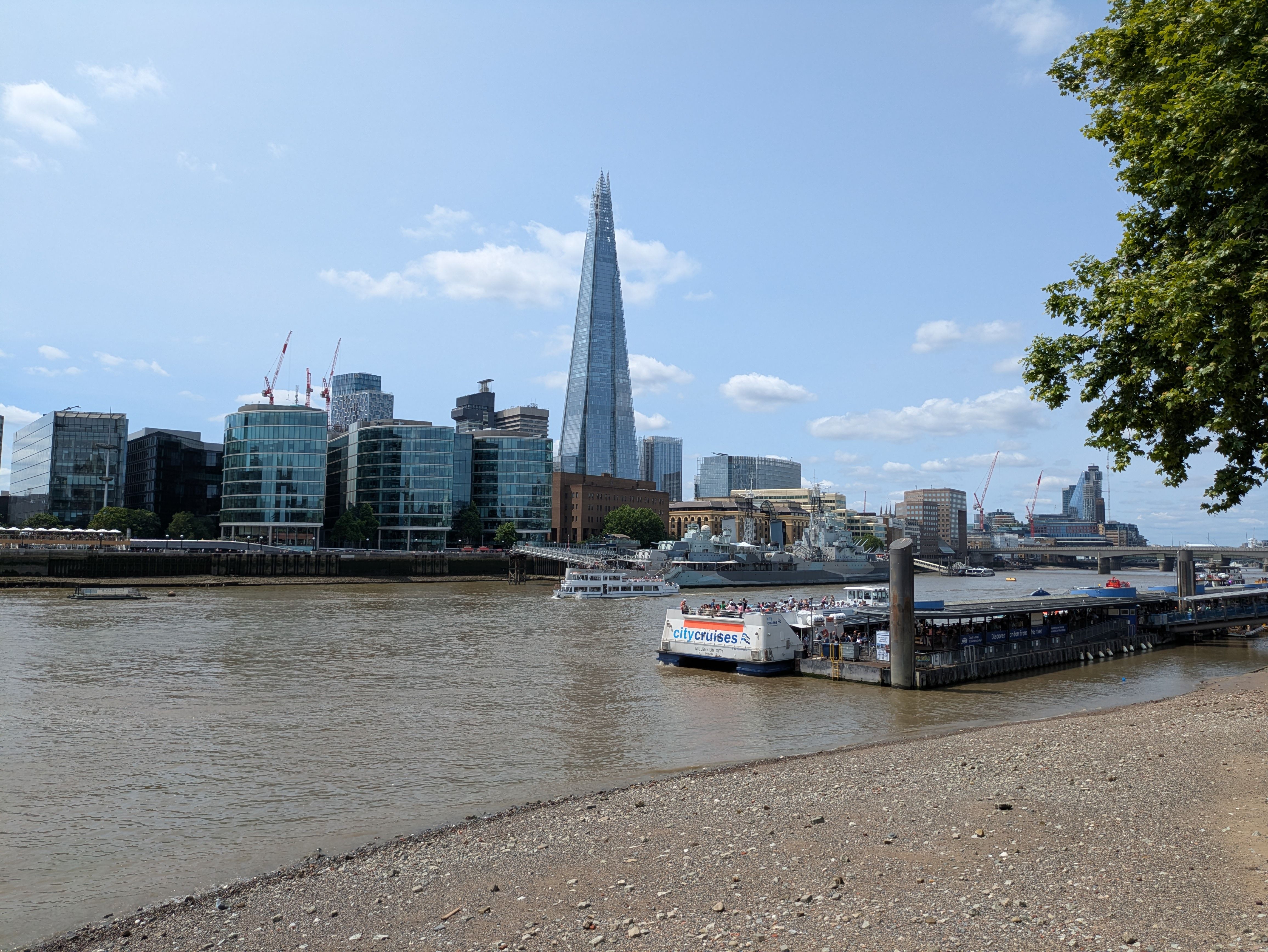 Beer garden overlooking the Thames at a middle Thames pub