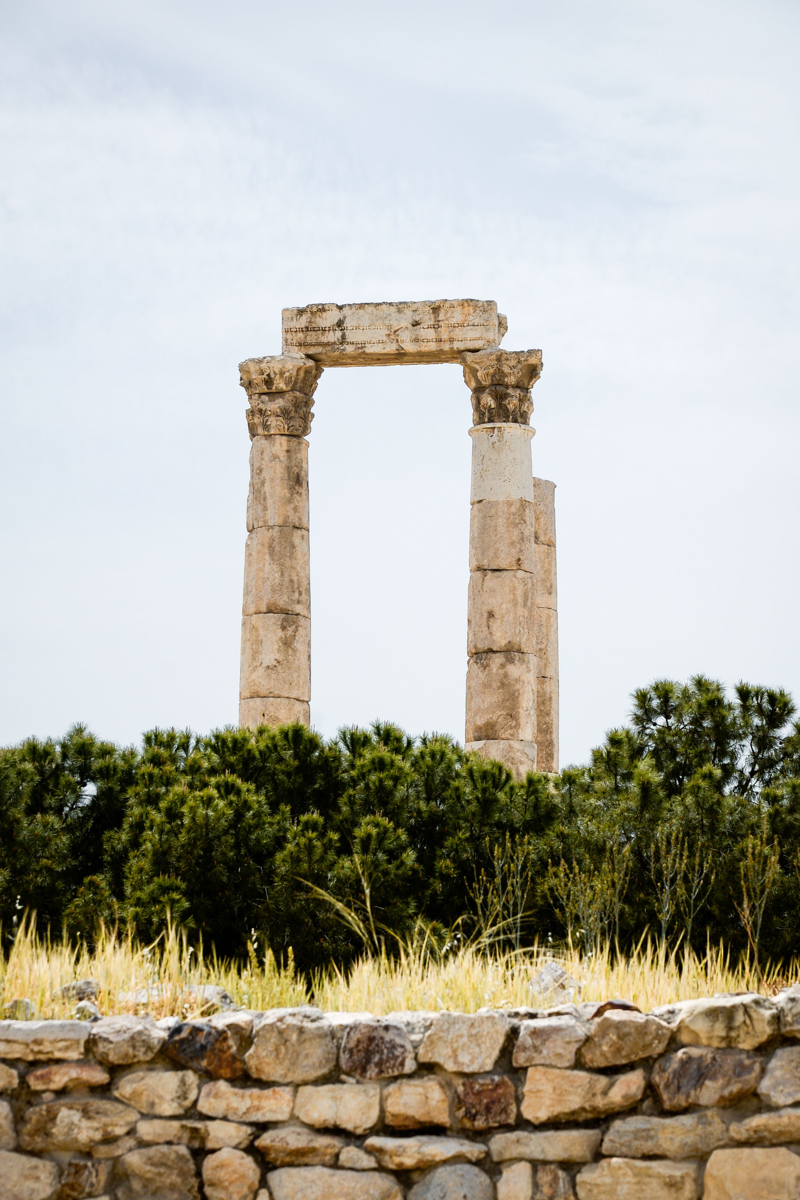 Ancient Roman Corinthian Columns in Amman · Free Stock Photo