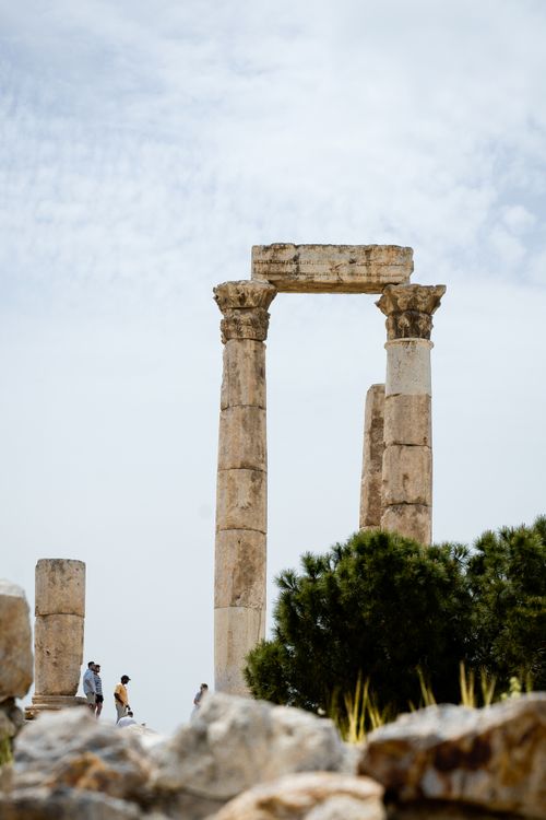 Ancient Roman Corinthian Columns in Amman · Free Stock Photo