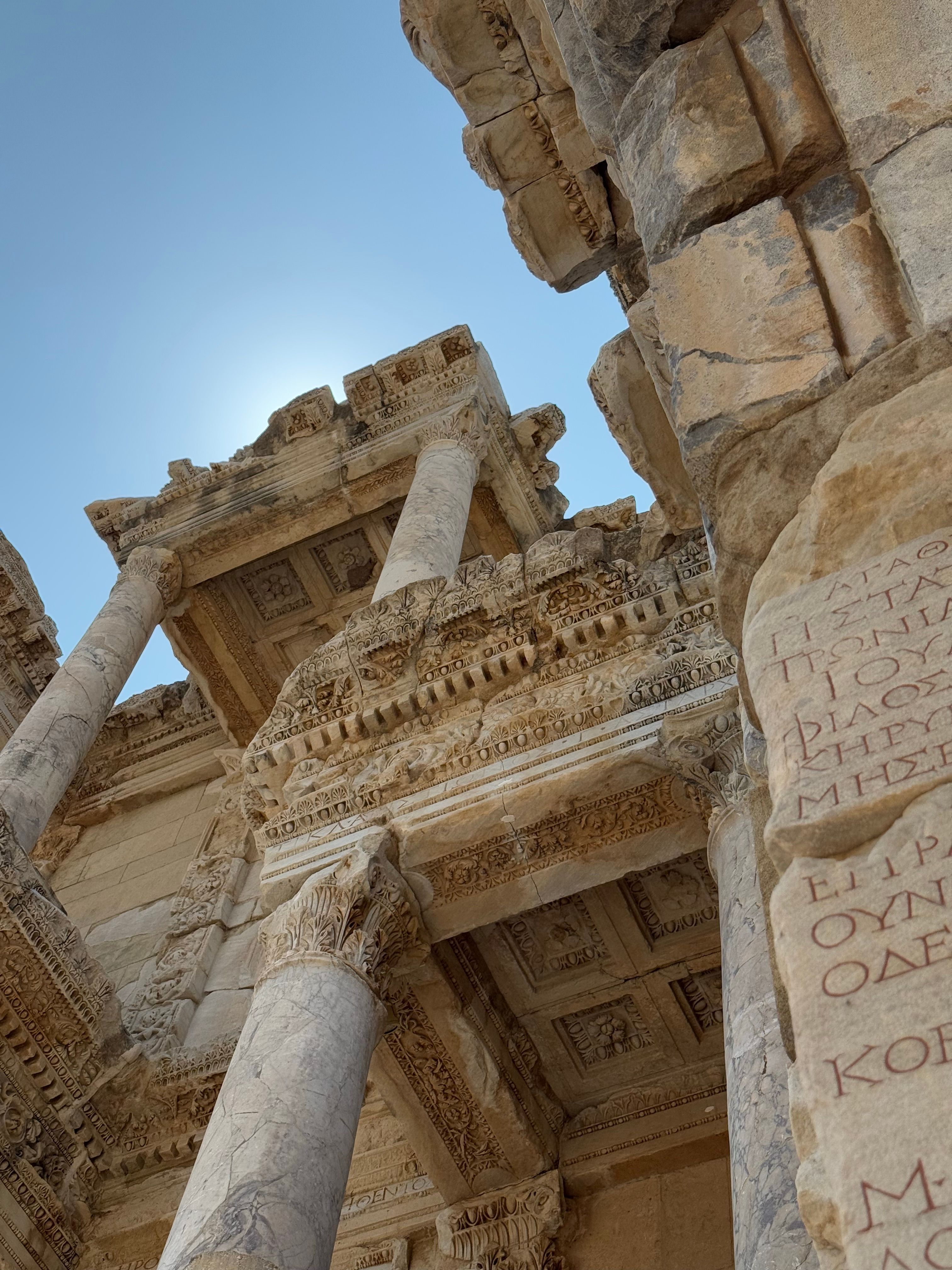 Ancient Roman Ruins Against Blue Sky · Free Stock Photo
