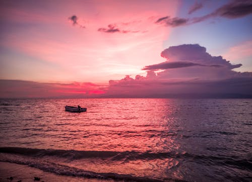 Photo De Silhouette De Mer