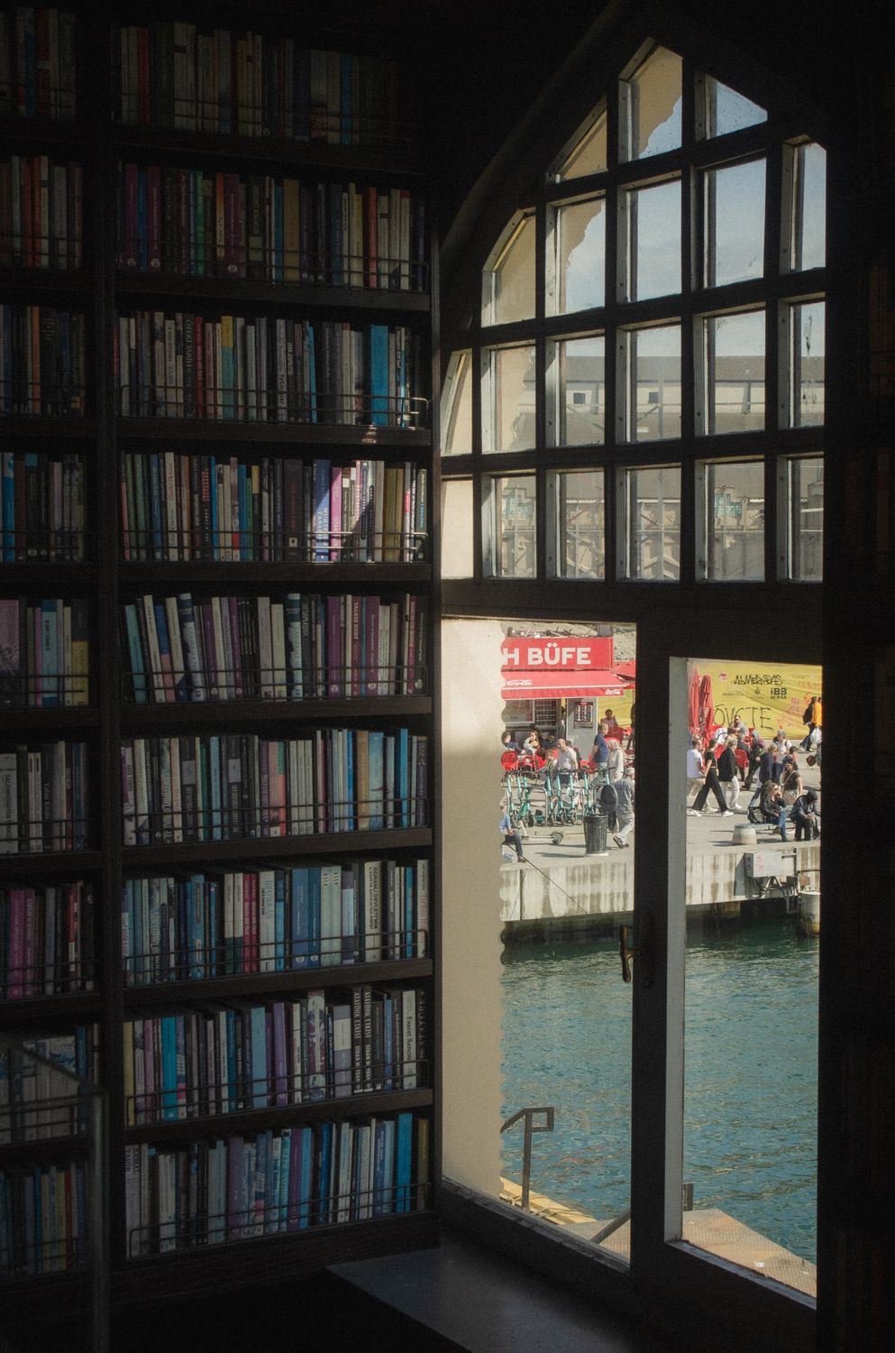 Cozy Library with City View in Istanbul · Free Stock Photo