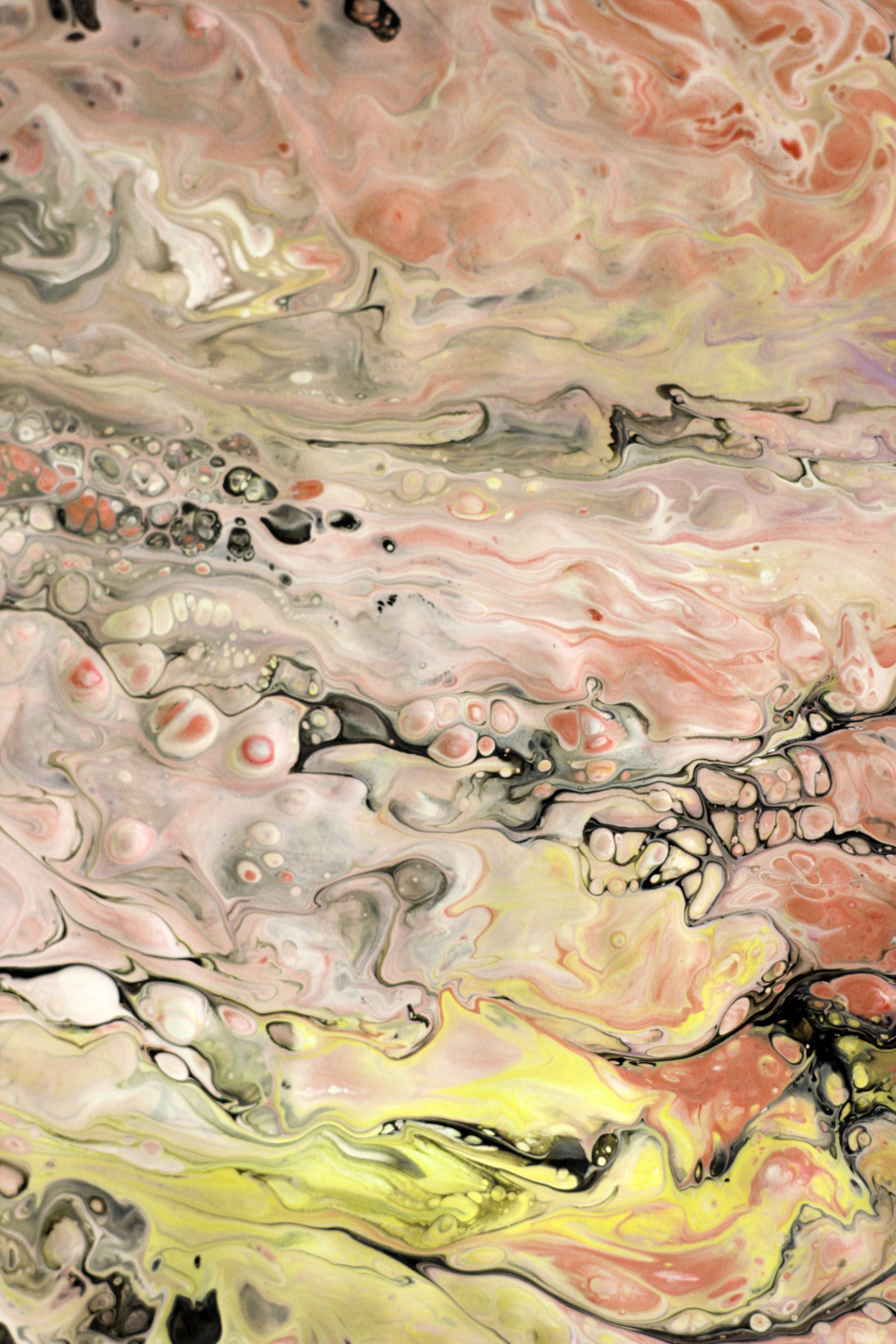 Colorful Abstract Fluid Art in Soft Hues · Free Stock Photo
