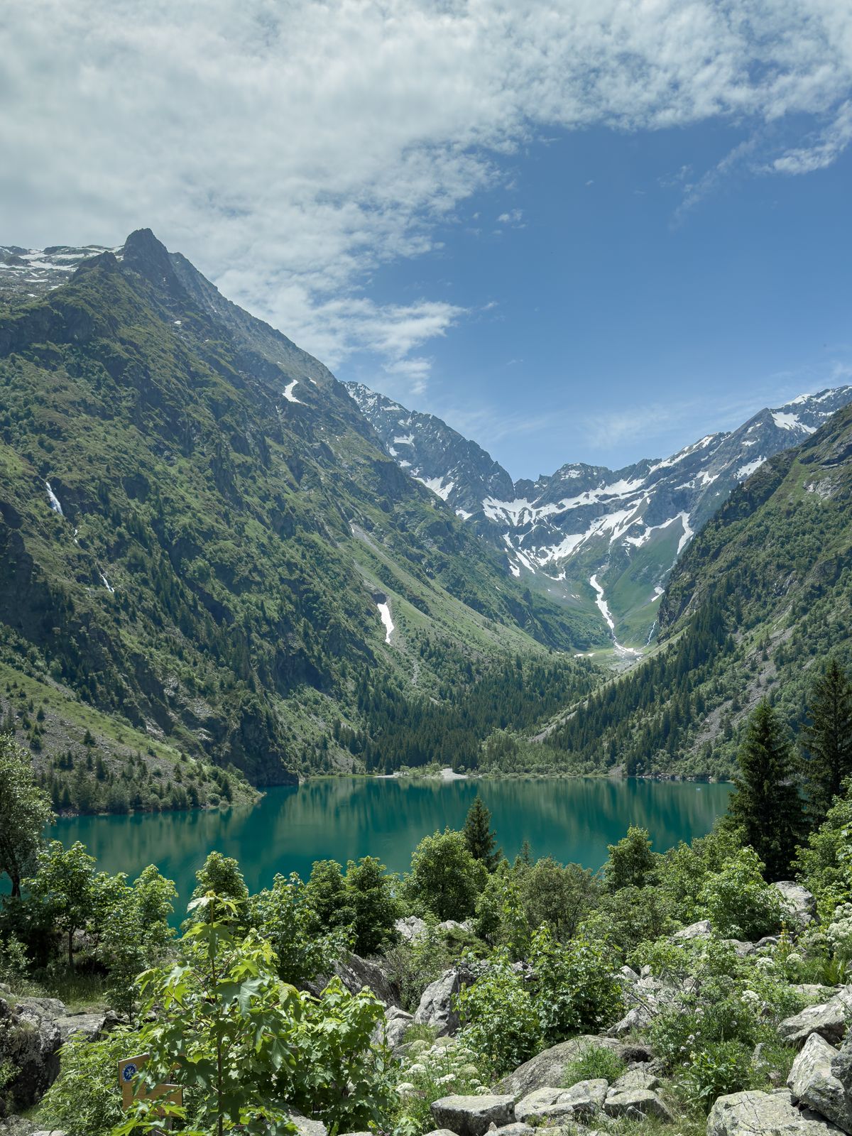 Beautiful Lake Near Snow Covered Mountain · Free Stock Photo