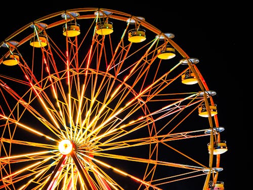 Yellow and Red Ferris Wheel