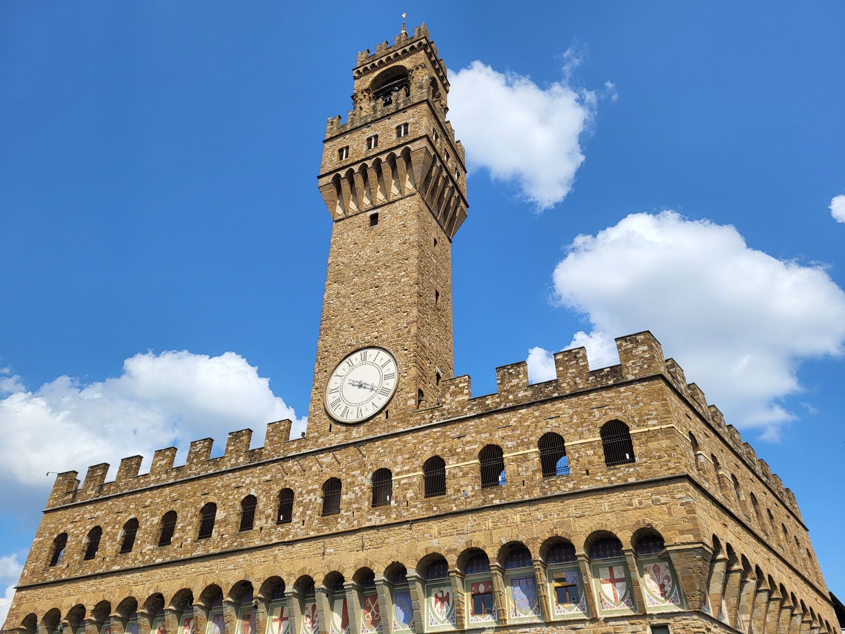 Palazzo Vecchio with crenellated tower in Florence