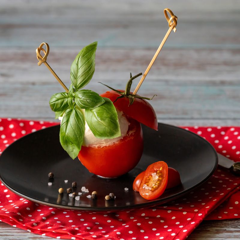 Caprese Skewers with Balsamic Glaze