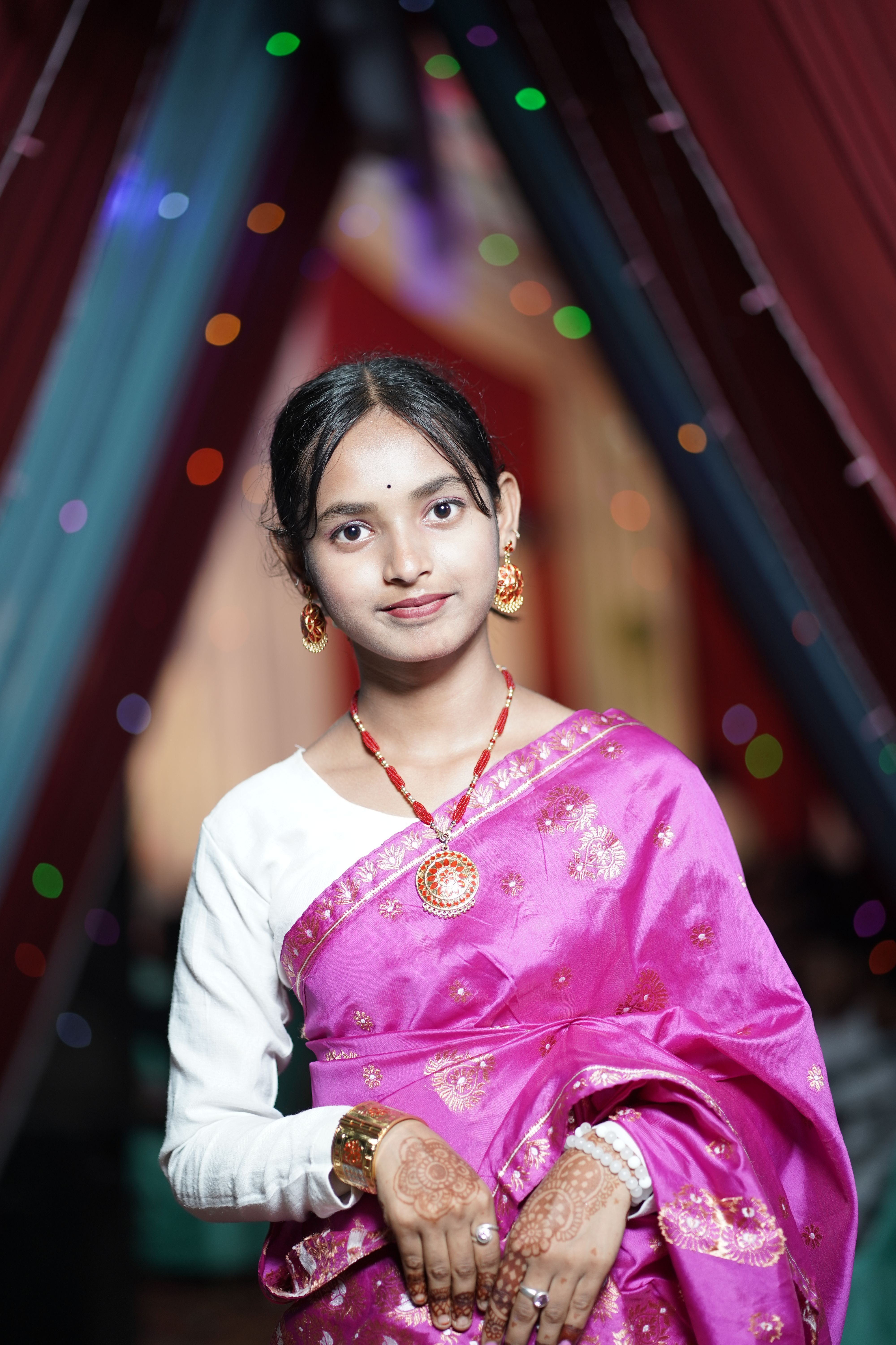 Young Woman in Traditional Indian Attire · Free Stock Photo
