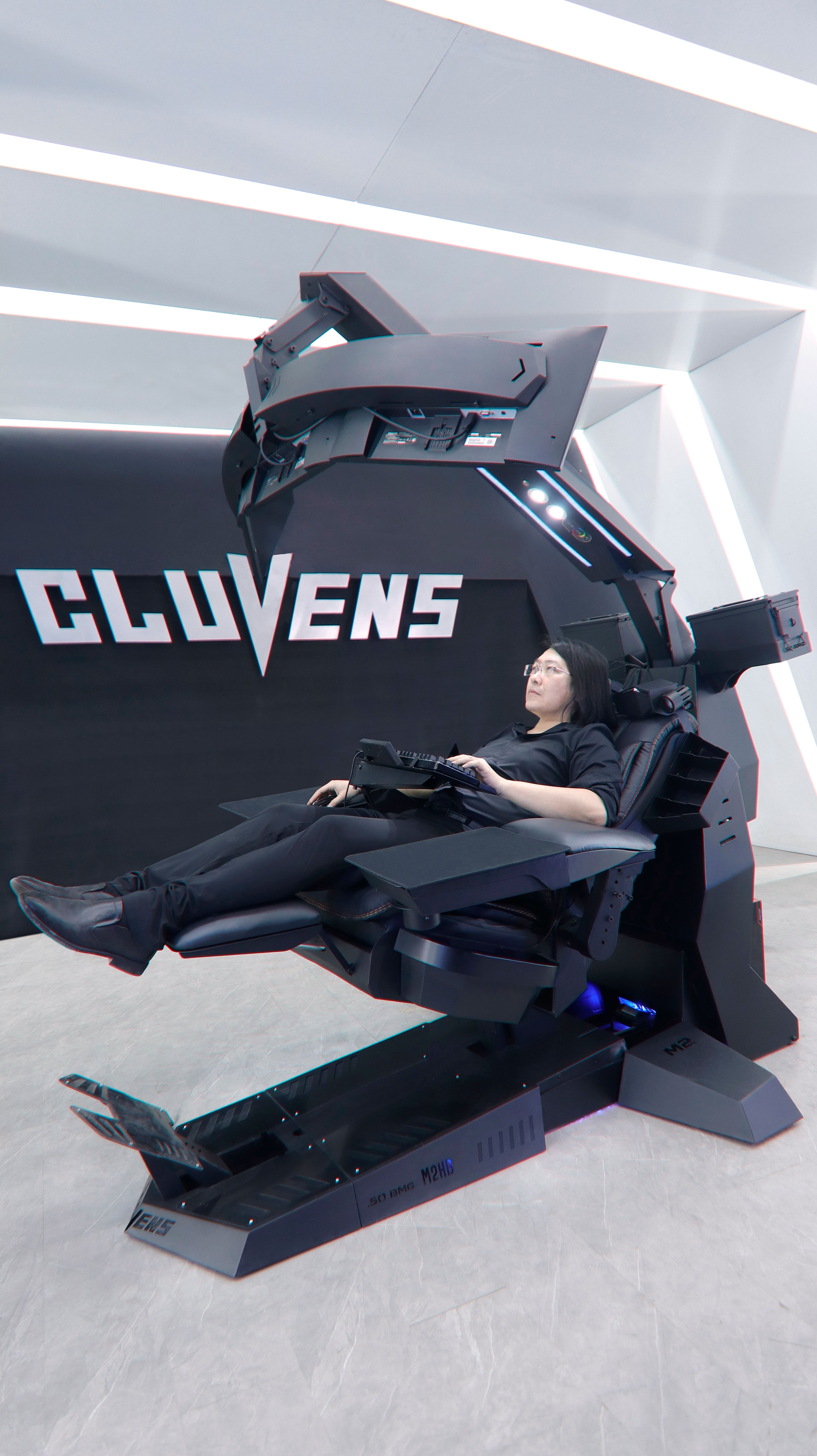 Futuristic Gaming Setup with High-Tech Chair · Free Stock Photo
