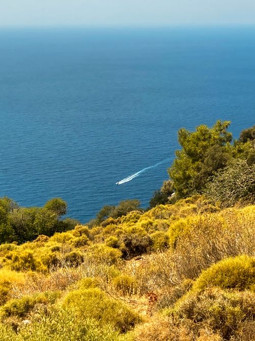 Free Breathtaking view from Ölüdeniz with sea and coastline during summer, ideal for travel inspiration. Stock Photo