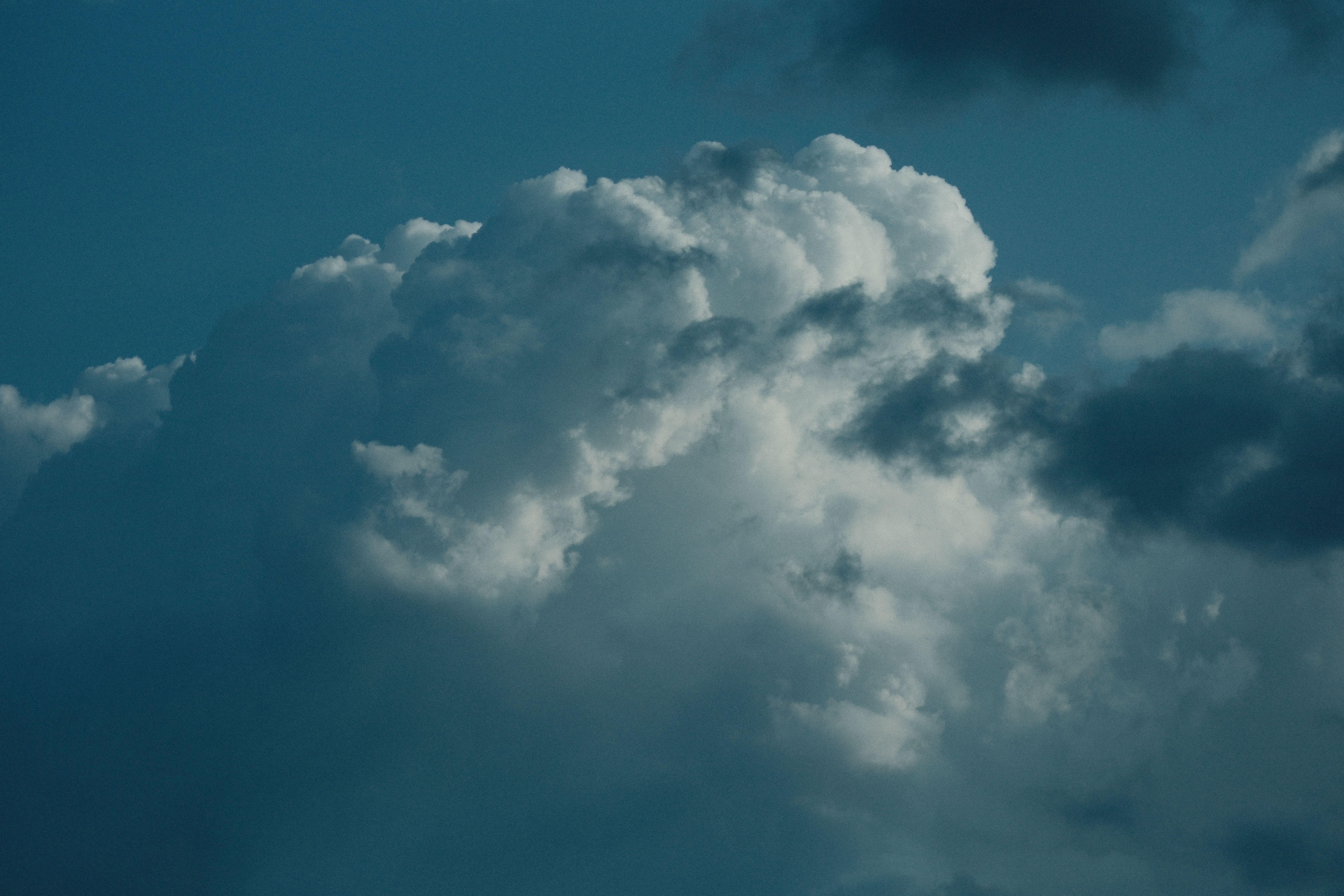 Dramatic Cumulus Clouds in a Blue Sky · Free Stock Photo
