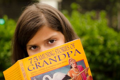 Free girl reading  Stock Photo
