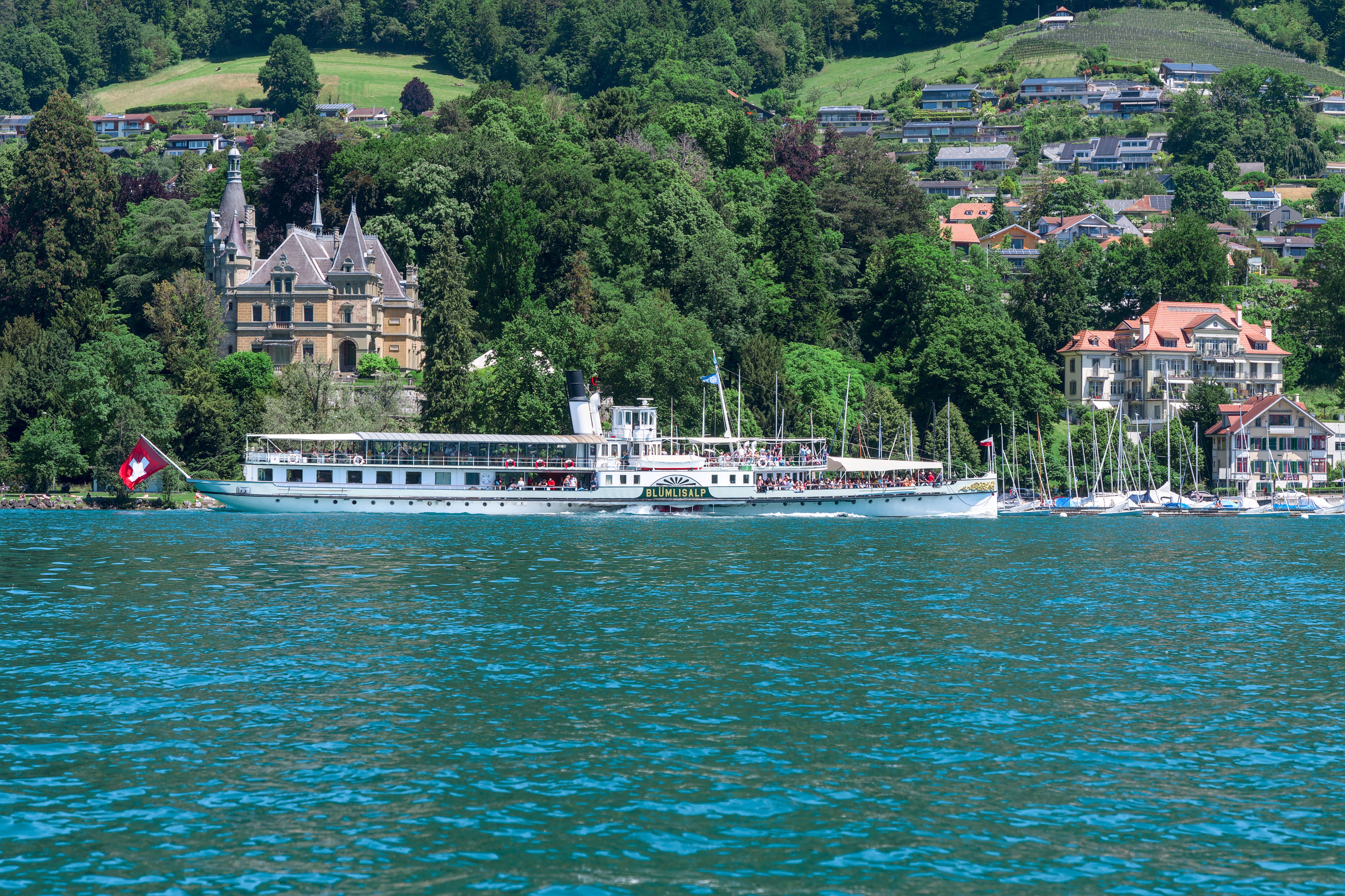 Lake Thun near Interlaken Switzerland