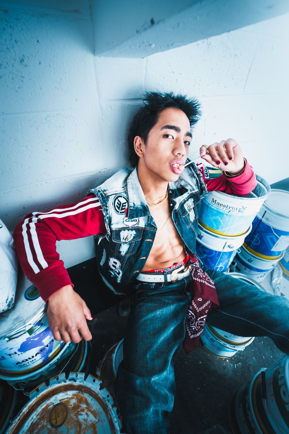 Urban Street Portrait of Young Man in Denim · Free Stock Photo