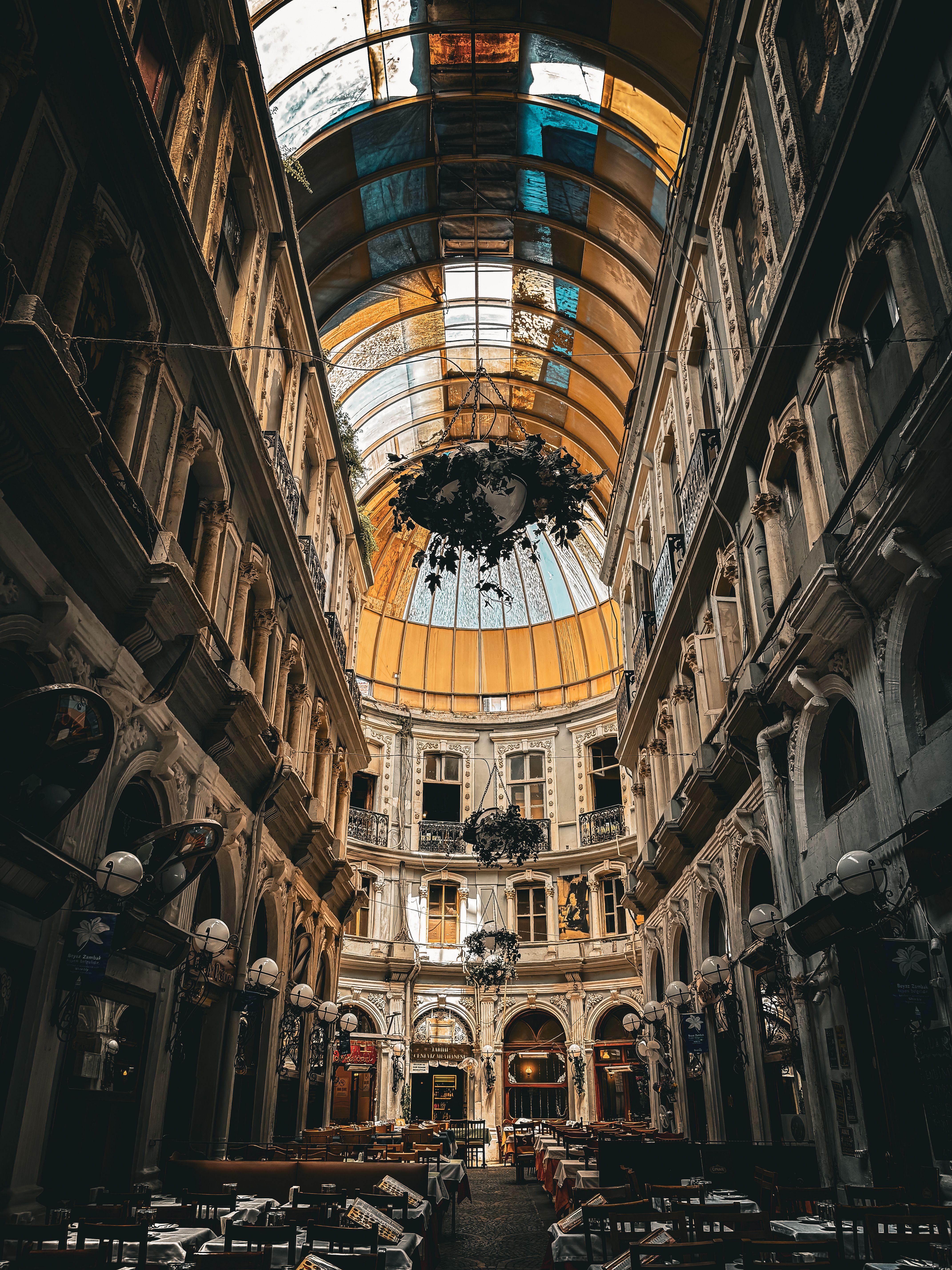 Stunning Historic Arcade with Glass Ceiling · Free Stock Photo