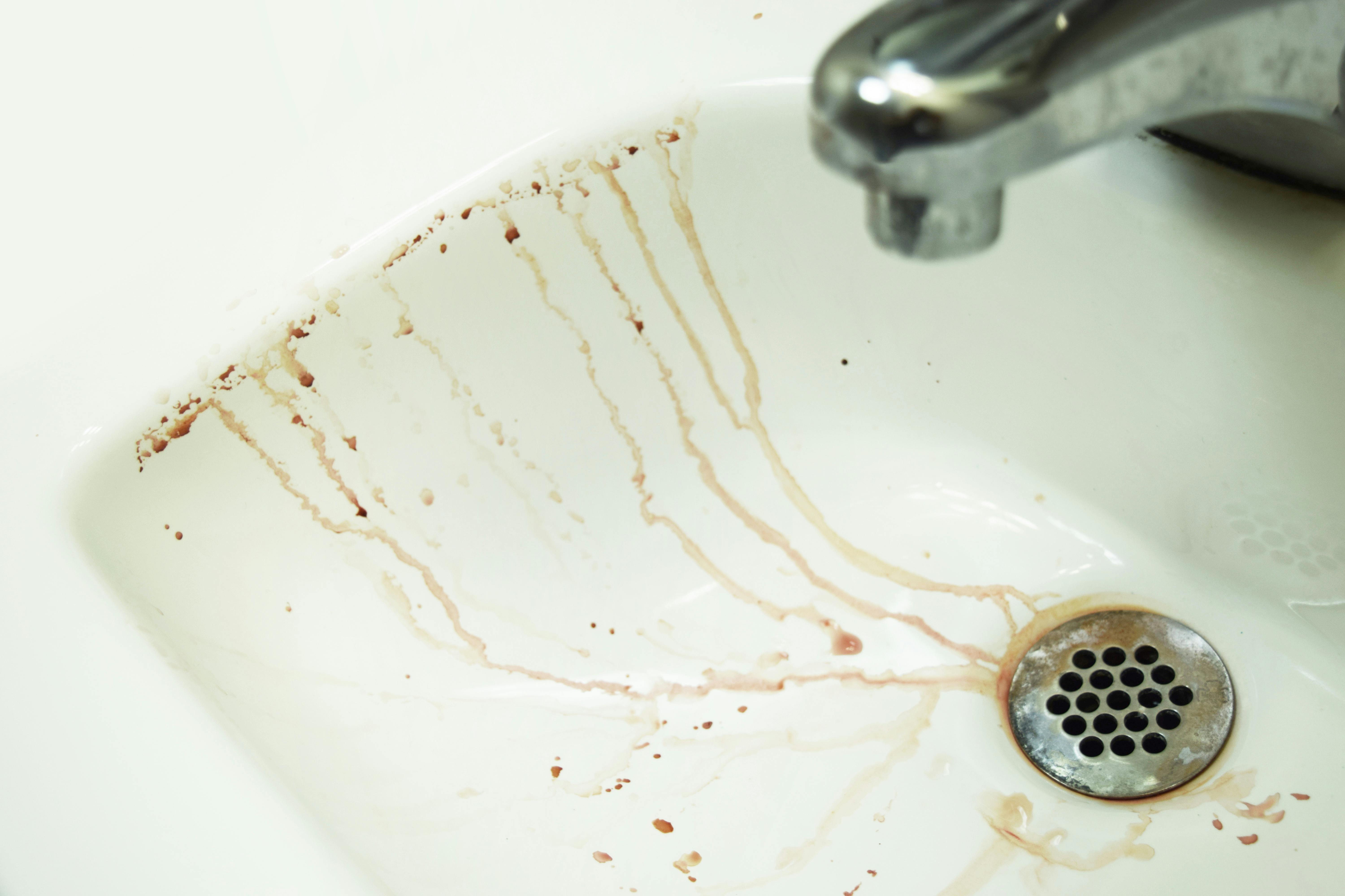 Free stock photo of bathroom, bathroom sink, bloody