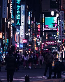 Lichter & Neon im Anime-Look – Digitales Kunstwerk